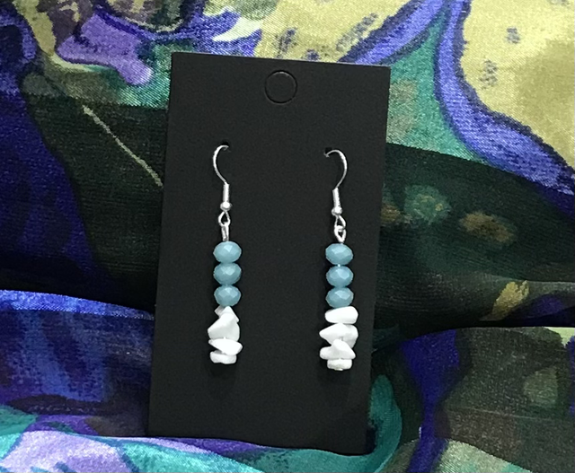 Blue Dangling Earrings - BLDE25