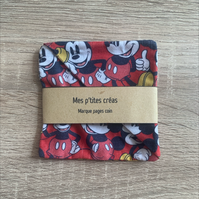 Marque pages coin en tissu