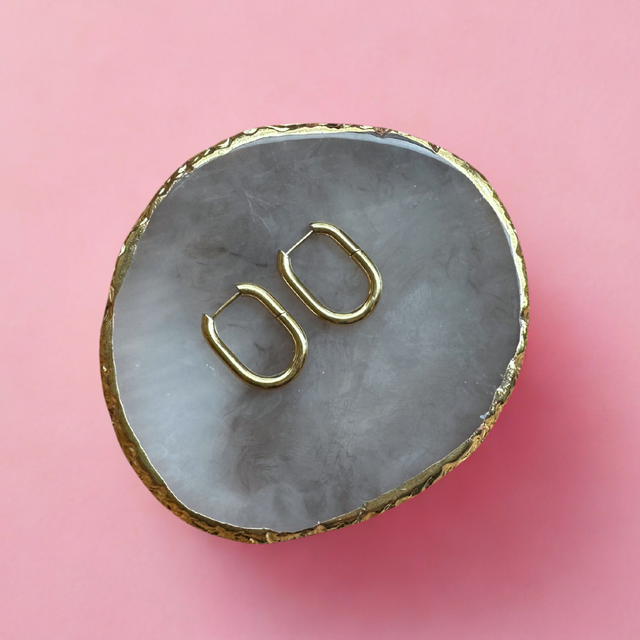 Créoles dorées - Ovales 22 mm