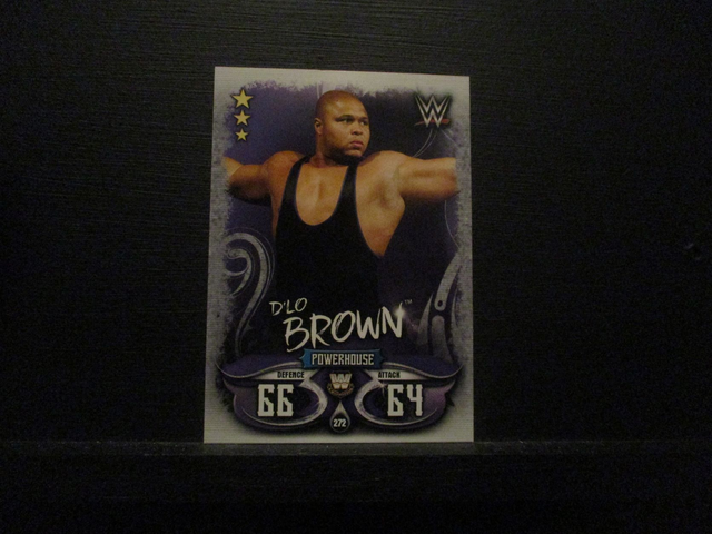 D'Lo Brown - W Legends Slam Attax Live Original Trading Card #272
