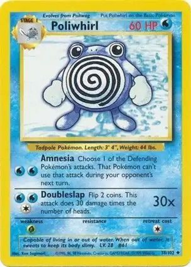 Poliwhirl - 38/102 (Base Set Unlimited)