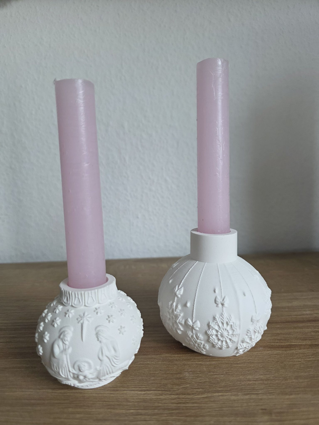 Weihnachtskugel Kerzenständer