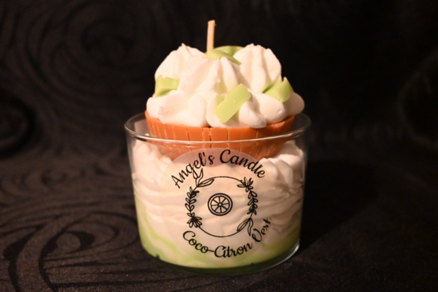 Bougie Zeste des Tropiques – Coco Citron Vert, Soleil en Cire