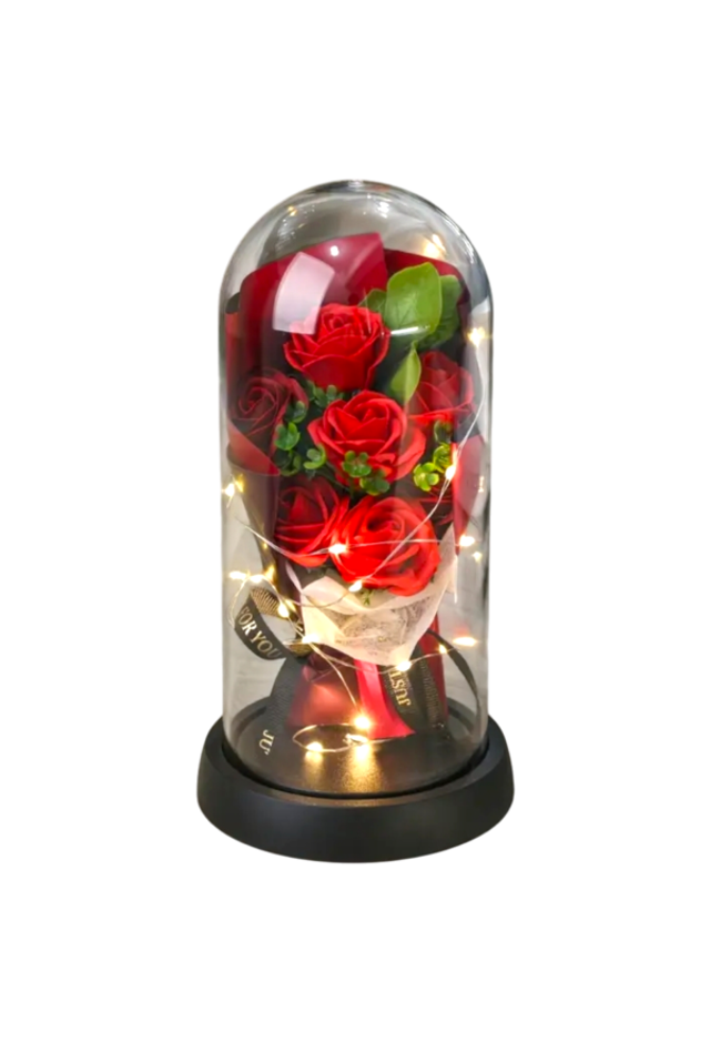 Ewiger Rosenstrauss mit LED-Lichter