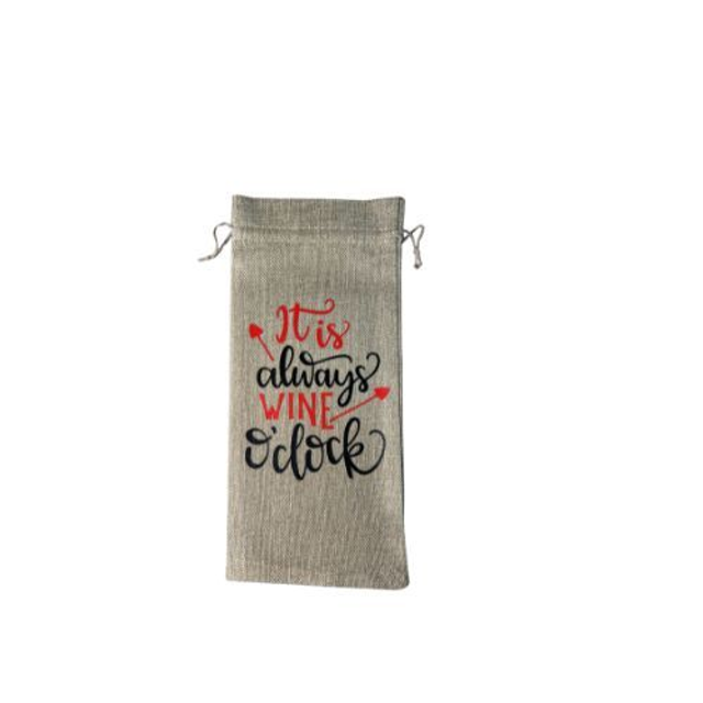 Eco-Friendly Jute Wine Gift Bag – Burlap Bottle Carrier