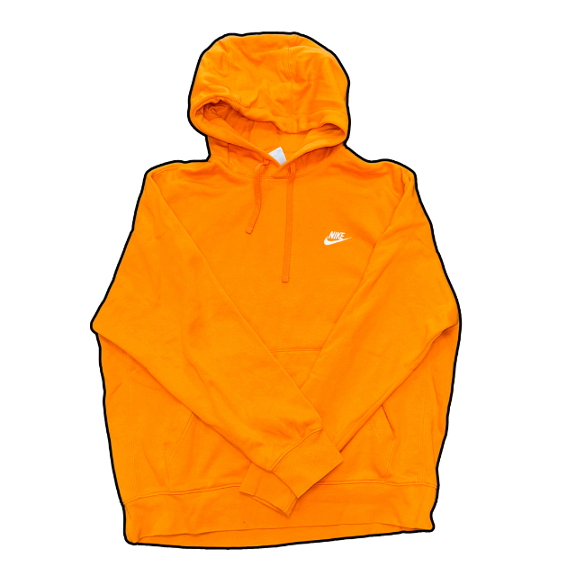 Nike Club Hoodie Orange - L