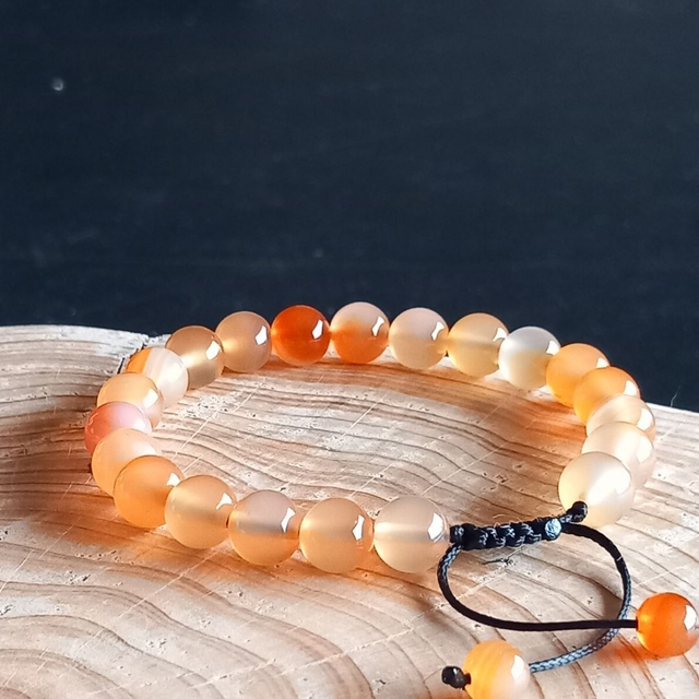 Bracelet ajustable en Cornaline