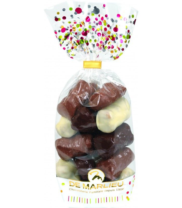 Oursons guimauve noir lait et blanc 