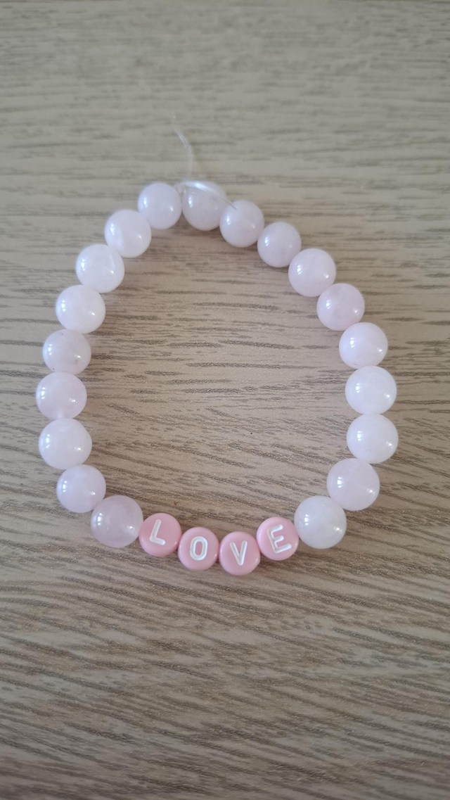 Rose Quartz Love Beaded bracelet