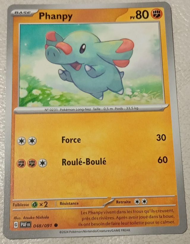 Carte pokémon Phanpy