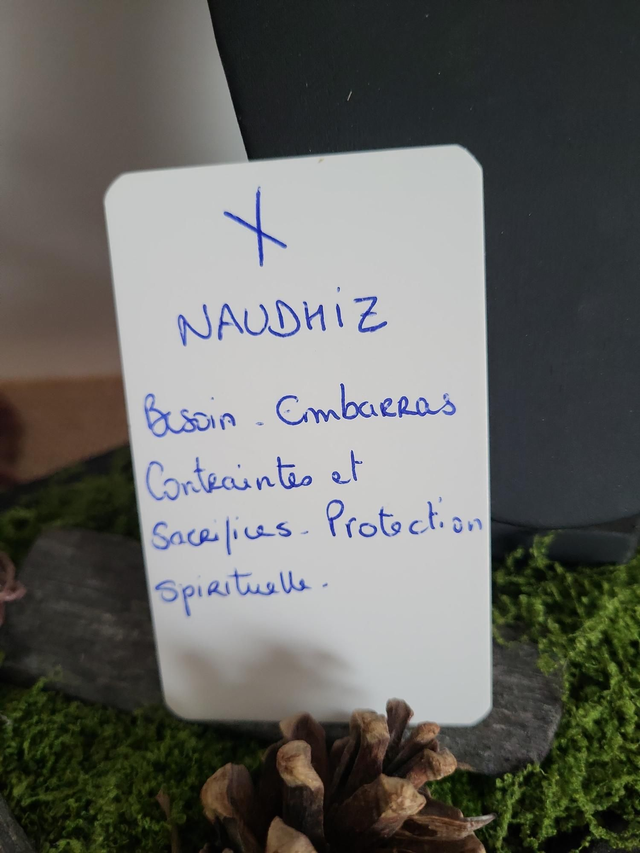 Cristal de Roche Lemurien : Naudhiz