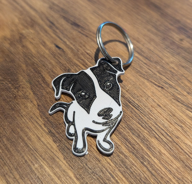 Jack Russell 3D Printed keyring