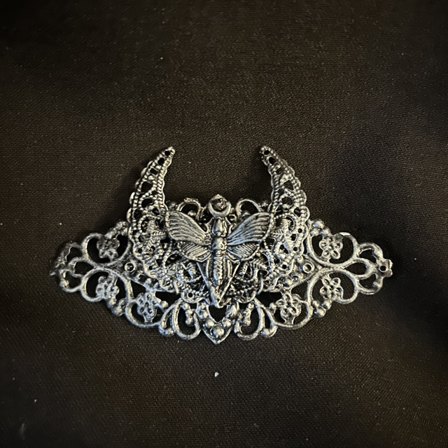 Death moth hair clip