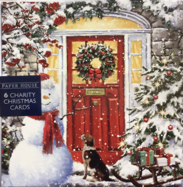 Christmas Pack of 6 by Paper House (Snowman by Front Door) 