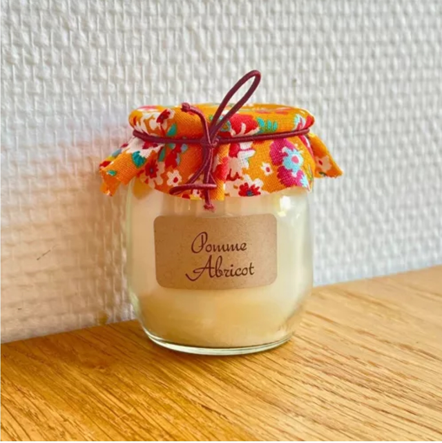 Bougie yaourt « Pomme/abricot »