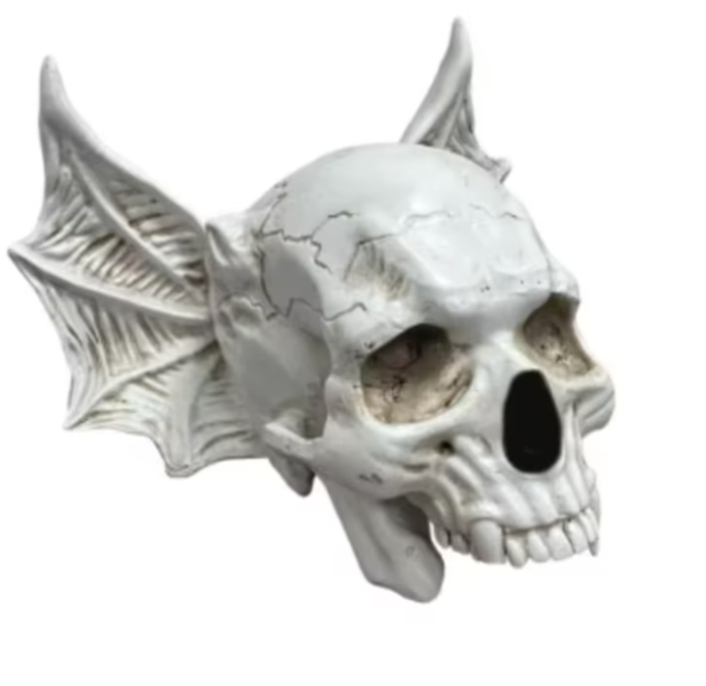 Prachtig schedel beeld vampier (18cm)