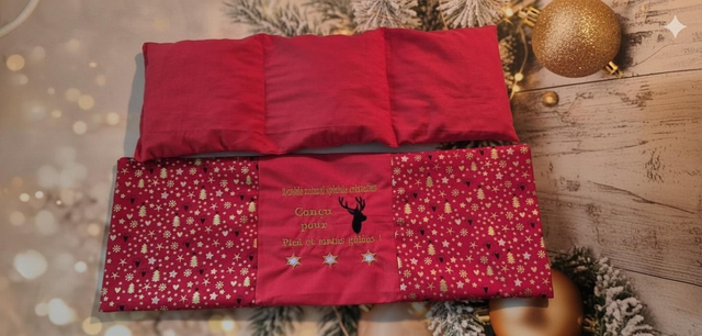 Bouillotte sèche aux noyaux de cerise - déhoussable