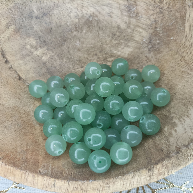 Aventurine Verte / Perle de 8 mm à l&#039;unité / Pierres Naturelles Rondes et Polies