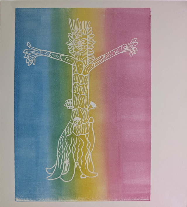 Lino Print of Bert