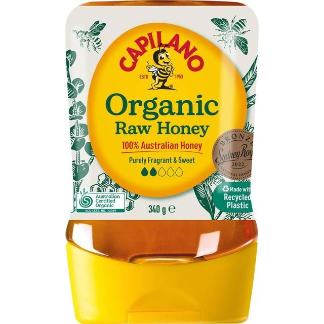 Capilano 100% Pure Australian Honey Organic Raw Squeeze 340g