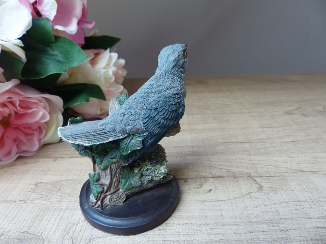 Figurine Le Coucou - Country Bird Collection, Résine Peinte à la Main, Vintage 2002 - Cadeau Nature et Collectionneur - Déco Vintage