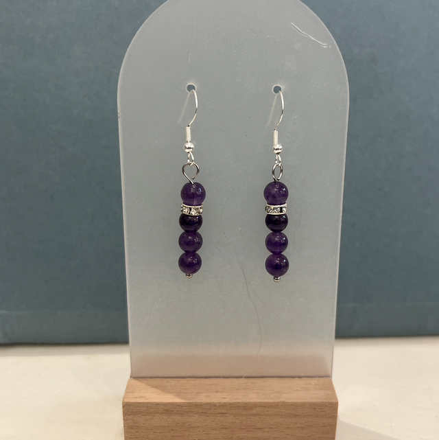 Amethyst earrings