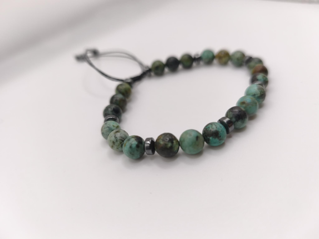 Bracelet homme turquoise africaine