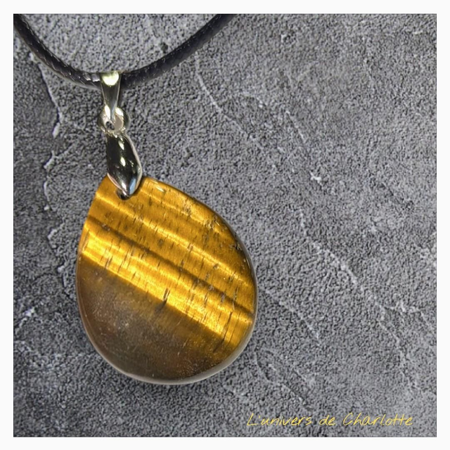 Pendentif &quot;Œil de tigre&quot; PN-048