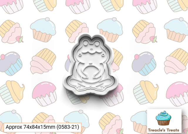 Frog Fondant/cookie stamp with cutter 
