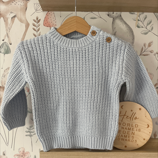 Baby blue chunky knit 