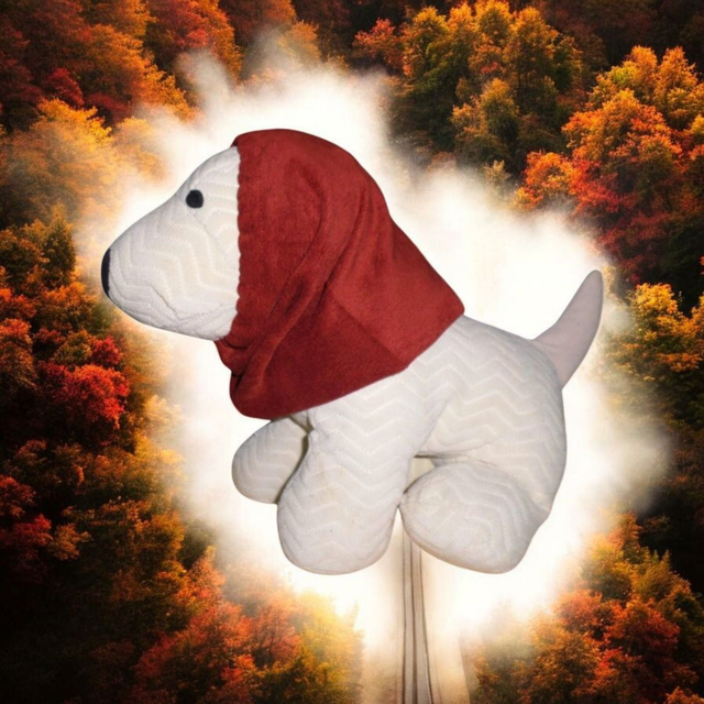 Snood Taille S en Veloutine Caramel 