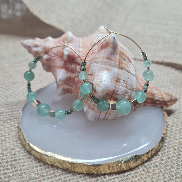 Créole aventurine verte 