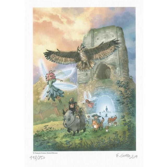 Ex-libris François Gomès numéroté &amp; signé