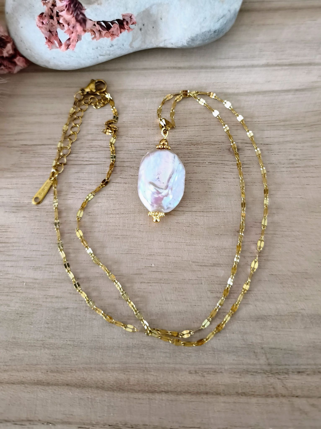 A Collier "Précieuse" Perle d'eau douce