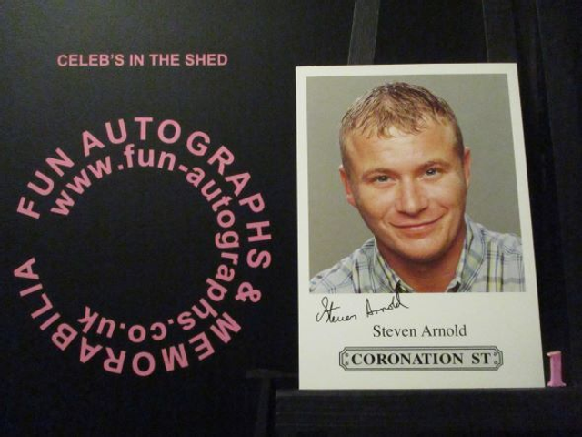 Steven Arnold (Ashley Peacock) Original Coronation Street Pre-Print Cast Card (1)