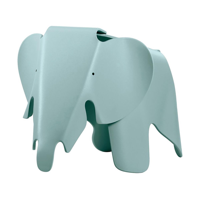Vitra Eames Elephant Small en Polypropylène gris bleuté (DA)