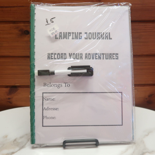 Wipe Clean A4 Camping Journal