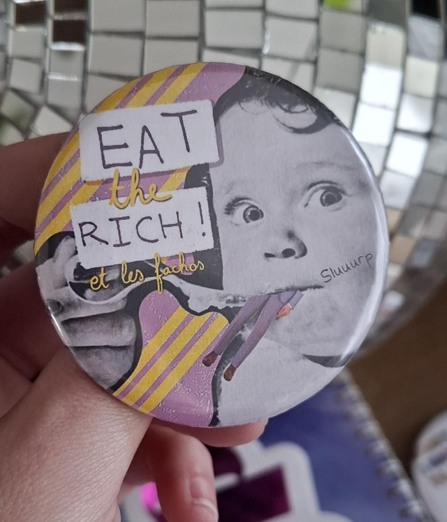 Badge Eat the rich