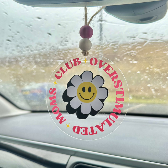 ‘Overstimulated Moms Club’ Car Hanger