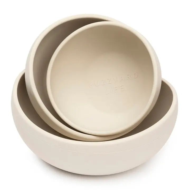 Fuzzyard Sandstone Silicone Bowl