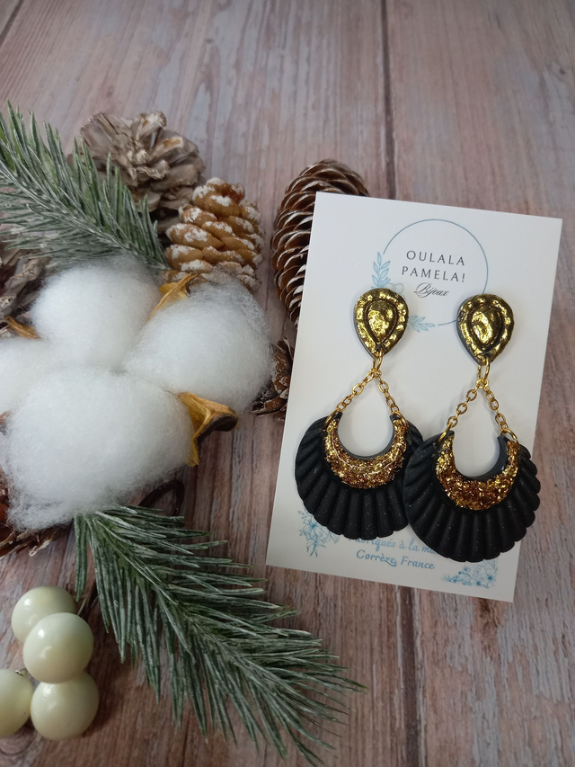 Nuit scintillante boucles d'oreilles