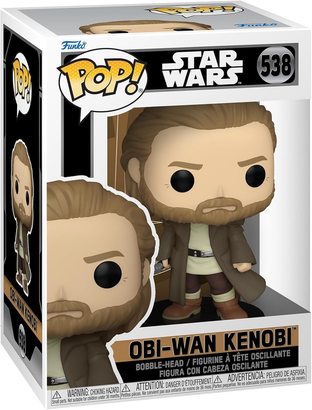 Funko Pop! Vinyl: Star Wars Obi-Wan Kenobi- Figurine en Vinyle à Collectionner - Idée de Cadeau - Produits Officiels