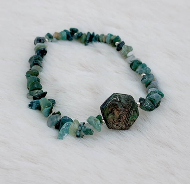 Bracelet "Eclat Naturelle" et d'Agate indienne