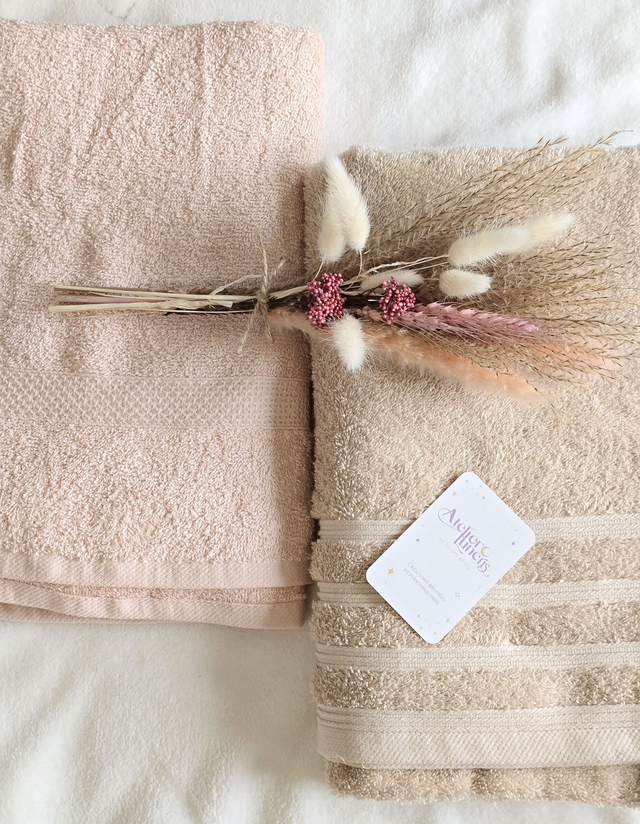 Serviette monogramme - Initiale précieuse