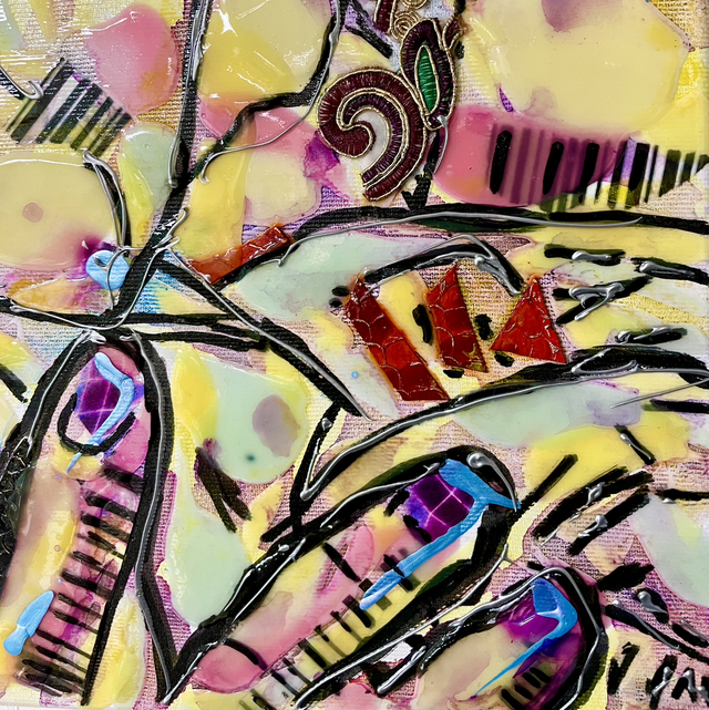 Androïd in Love - 50x50cm - 2024