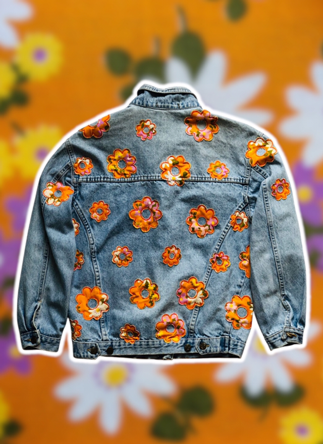 Veste jean - pièce unique