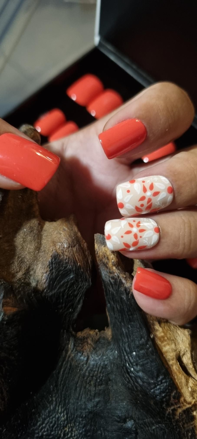 Orange foliage carré S