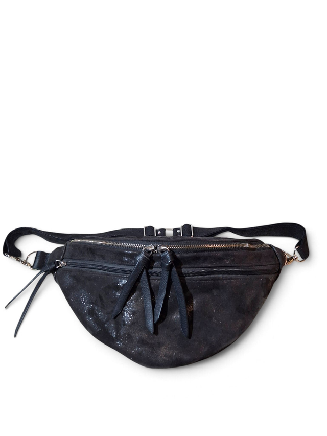 La Banane en Cuir Irisé Toucher Velours – Mélibag