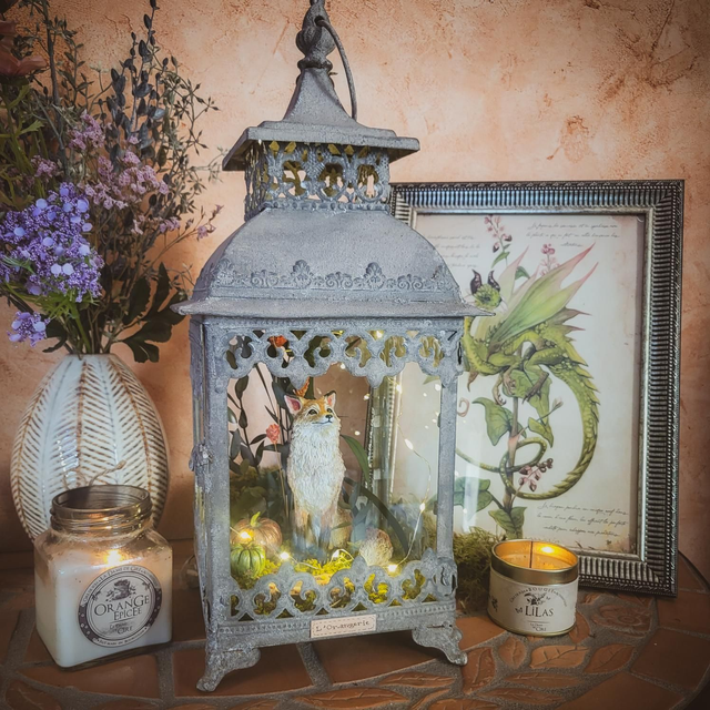 Le Renard de la forêt Endormie - Sculpture Fantastique