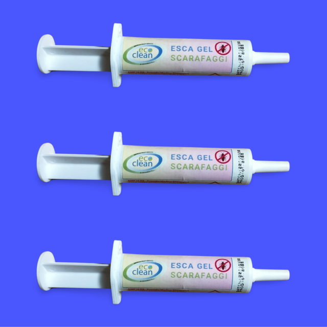 3 Pz. Esca Gel Scarafaggi e Blatte by Eco Clean 3 siringhe da 10g